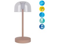 Näve LED-Tischleuchte Gomba Metall Beige 1 W / 18,5 x 8 x 8 cm / 2 Stk.