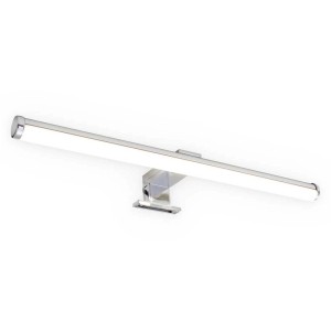 Briloner LED miroir de salle de bain Pino chrome, 6W, lumière blanche neutre.