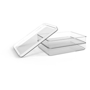 Set contenitori frigo Rotho: 2 contenitori alimentari trasparenti (0,85 l cad.) con coperchi per il frigo.
