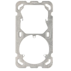 Plaque de fixation Hager pour 3x boîtes d'interrupteurs doubles Kallysto, accessoire pour installation électrique.