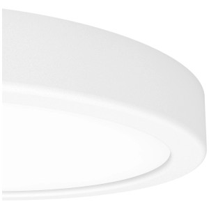 Plafonnier LED Eglo Fueva 6 blanc, Ø 21cm, couleurs de lumière CCT, plastique.