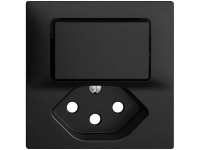 Feller Kleinkombi-Frontplatte EdizioDue Schalter / Taster T13 Schwarz Feller Kleinkombi-Frontplatte EdizioDue Schalter / Taster T13 Schwarz