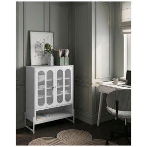 Beliani Buffet Soletta blanc 108 x 84 x 35 cm