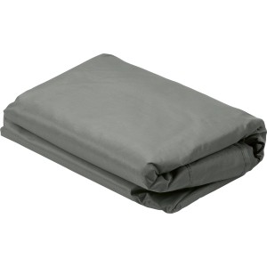 Copertura protettiva grigia per tavolo e sedie, 210x160x80 cm, con coulisse, per protezione dagli agenti atmosferici.