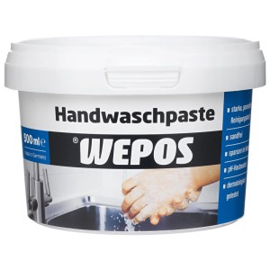 Wepos Pâte lavante pour les mains sans sable 500 ml