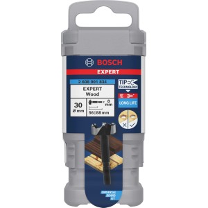 Punta Forstner Bosch Expert Wood, Ø 30mm, nella confezione. Punta per legno per fori precisi.