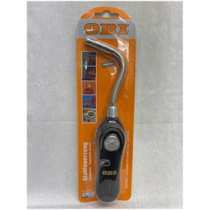 Accendino flessibile OBI, ricaricabile per barbecue e altro. Accendino con collo flessibile.