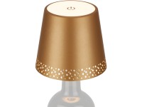 Brilo Akku-Flaschenlicht Flaska Gold matt LED dimmbar 3'000 K / 2,6 W / 280 lm