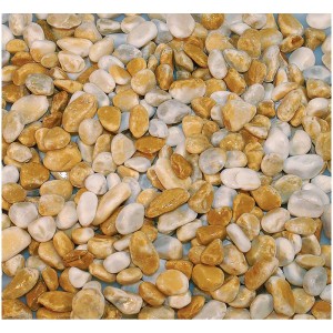 Gravier décoratif Giallo Siena, 3-8 mm, 10 kg, pour jardin et décoration.