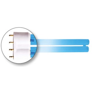 Lampada di ricambio UVC Heissner 36W con attacco PL (4-Pin) per chiarificatori per laghetti.