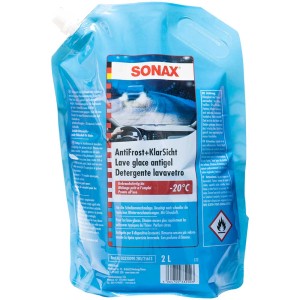 Sonax Lavavetri Antigelo Miscela Pronta -20°C, tanica da 2L per una visione chiara in inverno.