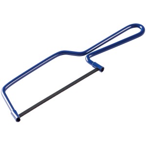 LUX Scie universelle Comfort 145 mm, scie à métaux bleue pour bois, plastique et métal.
