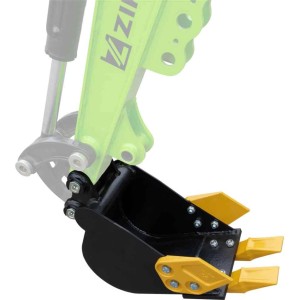 Godet de pelle Zipper ZI-MBGS850DBS, largeur 200 mm, pour mini-pelles. Construction en acier avec dents.