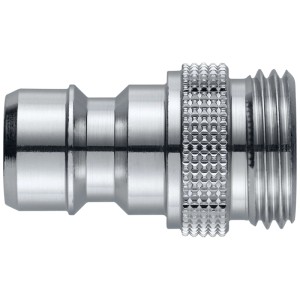 Raccordo a nipplo Neomatic Pro, ottone cromato, 1/2 pollice, Ø 16,5 mm per rubinetti.
