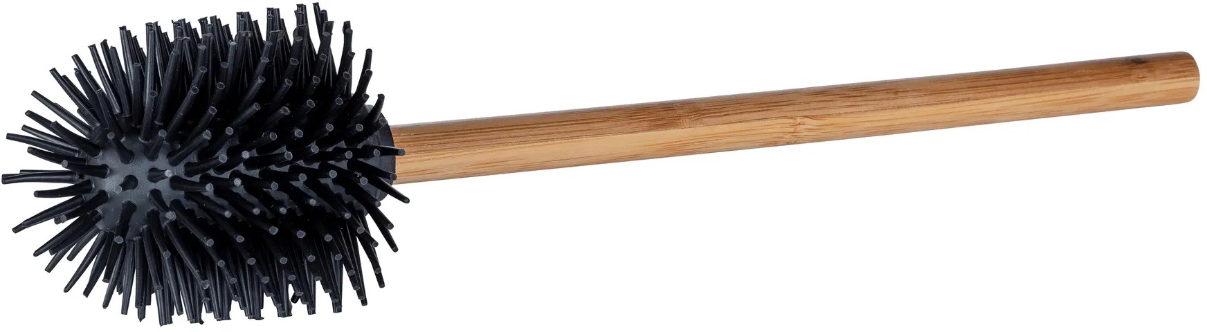 Portascopino WC WENKO Padua In Bambù - Naturale, 10x38x10cm, Con Scopino In Acciaio Nero - Foto 7