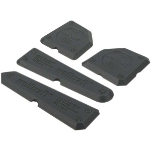 Kit de lisseurs à joints Wolfcraft, 4 pièces, pour travaux de maçonnerie et de carrelage.