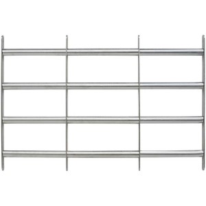 Verstellbares Abus Fenstergitter FGI7600, 700-1050 x 600 cm, für erhöhte Sicherheit.