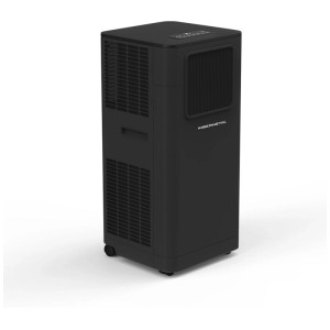 Condizionatore portatile Kibernetik KL90 nero, autonomo. Offre raffreddamento, ventilazione e deumidificazione con 9'000 BTU.