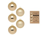 Baumschmuck-Set Glaskugeln Brokatgold Ø 3 cm / 24 Stk.