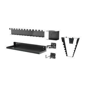 Set accessori per pannello forato AR Shelving, 15 pezzi, per officina e garage.