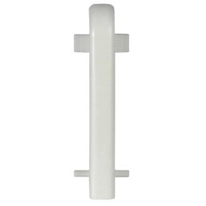 Weisses Zwischenstück für 60x20 mm Leisten, 2er-Set.