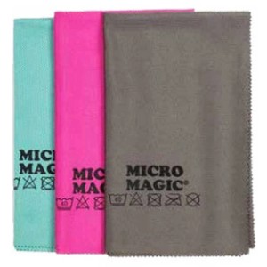 3er Set Micro Magic Poliertücher für streifenfreie Reinigung glatter Oberflächen.