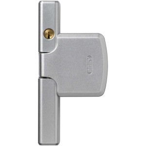 Abus Fenster-Zusatzsicherung FTS206 in Silber für erhöhten Einbruchschutz.