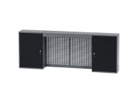 Küpper Hängeschrank Modell 70400 Schwarz-Hellgrau mit Lichtblende