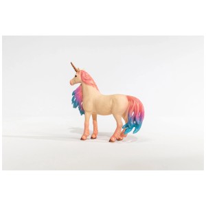 Schleich Marshmallow Unicorn Mare, statuetta giocattolo dettagliata con criniera colorata.