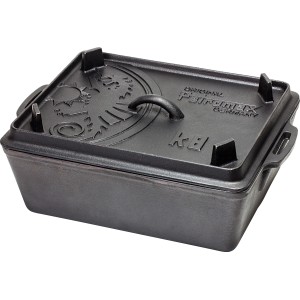 Petromax Kastenform K8 aus Gusseisen, 5,5 l, ideal zum Backen und Kochen auf dem Grill oder im Ofen.