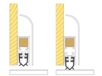 Zugluftblocker DT146 Alu-Silber