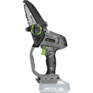 Élagueuse à batterie LUX-TOOLS 20V, tronçonneuse à batterie grise sans batterie/chargeur.