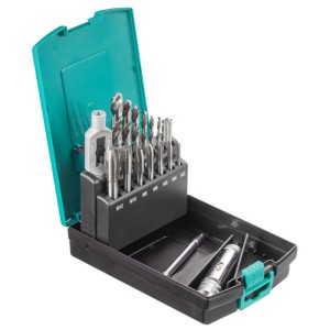 Jeu de tarauds Technocraft, 16 pièces, HSS-G-M2 en coffret.