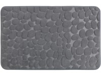 Badteppich Memory Foam Pebbles Polyester Grau 50 x 80 cm Badteppich Memory Foam Pebbles Polyester Grau 50 x 80 cm