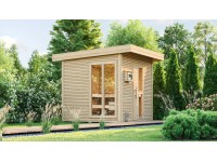 Weka Design-Saunahaus Kuopio 1 Technikpaket 2 Natur 263 x 298 cm Weka Design-Saunahaus Kuopio 1 Technikpaket 2 Natur 263 x 298 cm