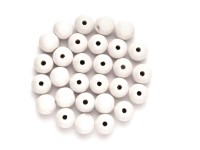 Holzperle Buche FSC® Weiss 12 mm / 28 Stk.
