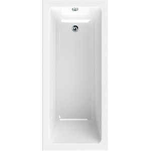 Baignoire rectangulaire en acrylique blanc Sanitop-Wingenroth Linha, 160x70 cm.