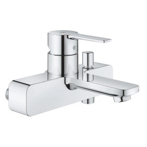 Miscelatore monocomando per vasca Grohe Lineare in cromo, miscelatore per vasca esterno con deviatore.