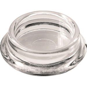 Sous-verre pour meubles Hettich, Ø 23 mm, transparent, pour meubles et protection des surfaces.