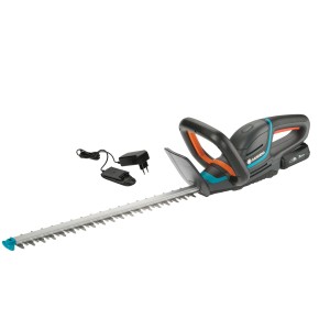 Taille-haie sans fil Gardena ComfortCut 50/18V P4A set avec batterie et chargeur.