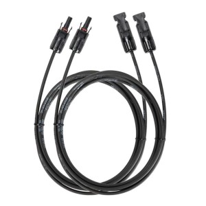 Câble d'extension solaire EcoFlow MC4, 3 m, 2 pièces, pour générateurs et systèmes solaires.