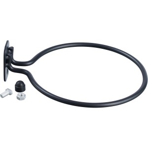 Support pot Juliana, Ø 14 cm, en acier noir, accessoire pour serre.