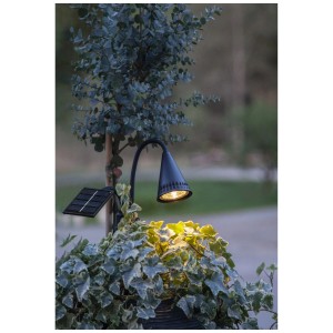 Star Trading LED Solar Spotlight, warmweisses Licht, 34cm hoch, für Gartenakzente.