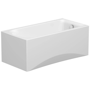 Vasca da bagno rettangolare Cersanit City in acrilico bianco, 150x75 cm.