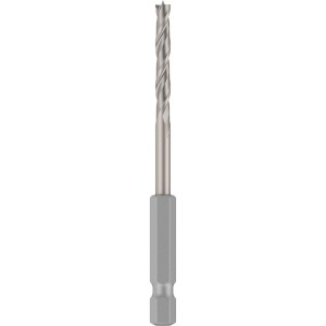 Punta per legno Bosch Pro Wood HSS, 4 mm, con codolo esagonale per lavorazione precisa del legno.