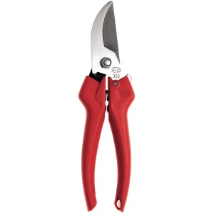 Cesoie per fiori/frutta Felco 300 con manici rossi per tagli precisi.