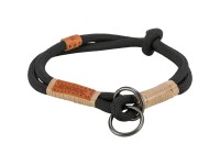 Trixie Zug-Stopp-Halsband Be Nordic Schwarz/Sand 40 cm / Ø 8 mm