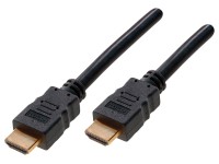 Schwaiger HDMI-Anschlusskabel vergoldet Schwarz 0,7 m