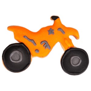 Ausstecher Motocross, grün, 8 cm, für detailreiche Plätzchen und Kekse.