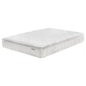 Matelas à ressorts ensachés blanc 140x200 cm avec surface matelassée. Matelas confortable pour un sommeil réparateur.
